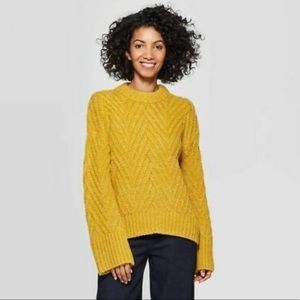A New Day Women's Crewneck Chevron Stitch Sweater